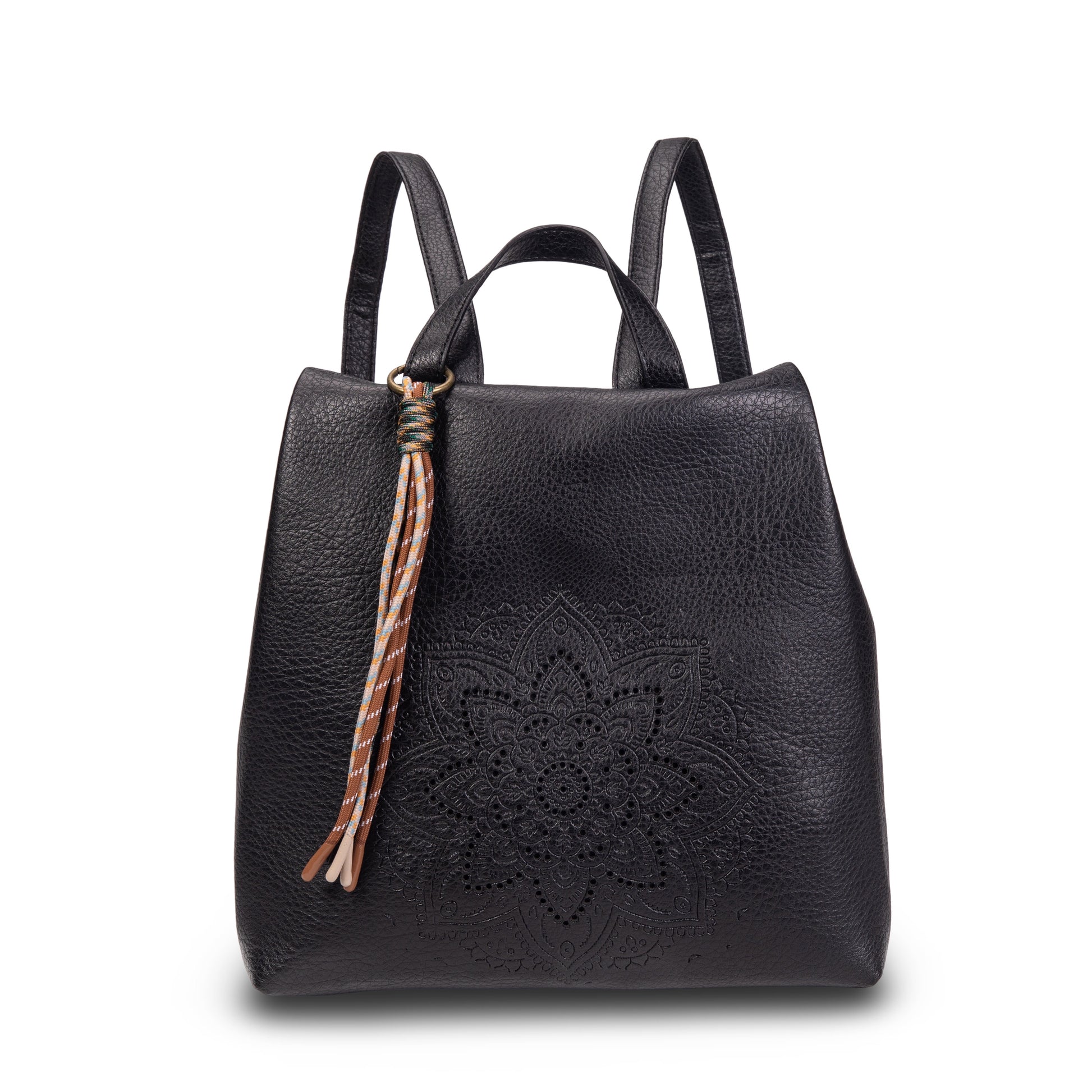 Mochila antirrobo de ecopiel con mandala y borla | Mac&Noa® Lotus Tassel Backpack