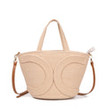 Capazo de cuerda con doble C decorativa y bandolera | Bolso tote verano