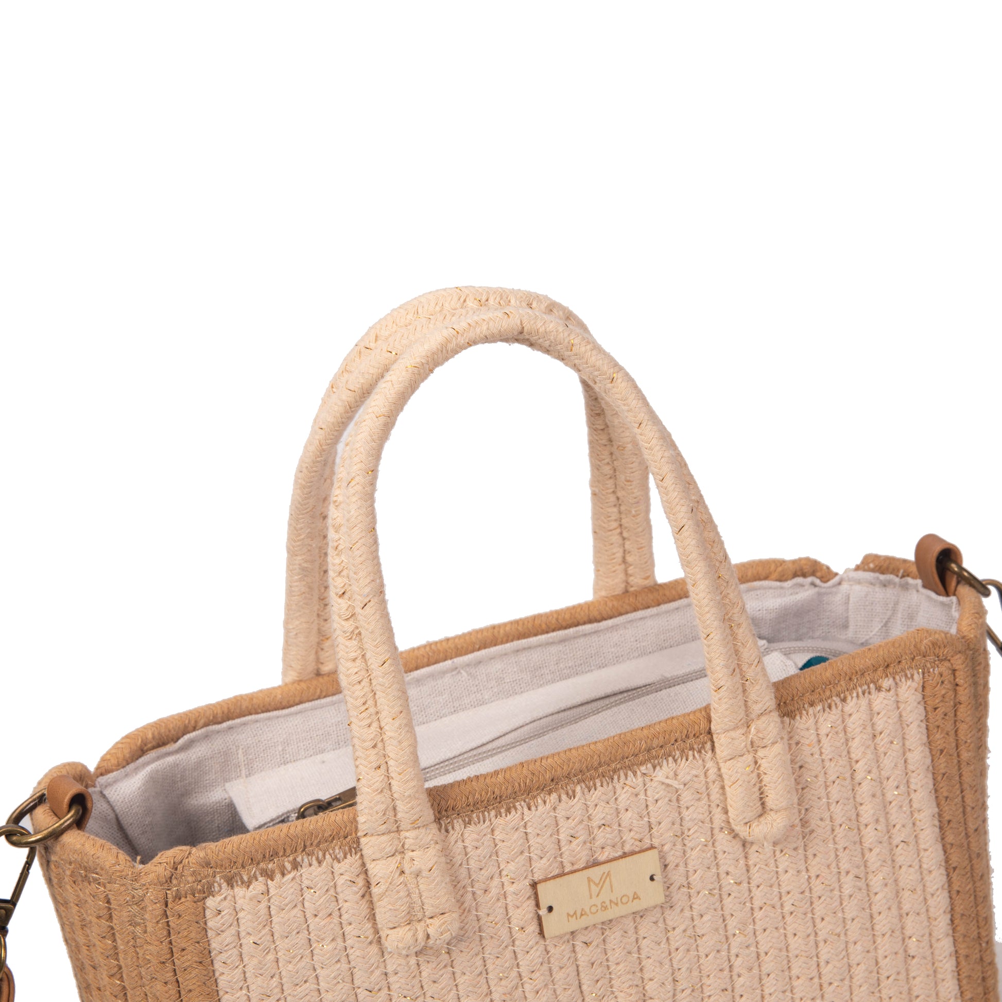 Bolso mini tote cuerda geométrico | MAC&NOA® Pyramid Bag