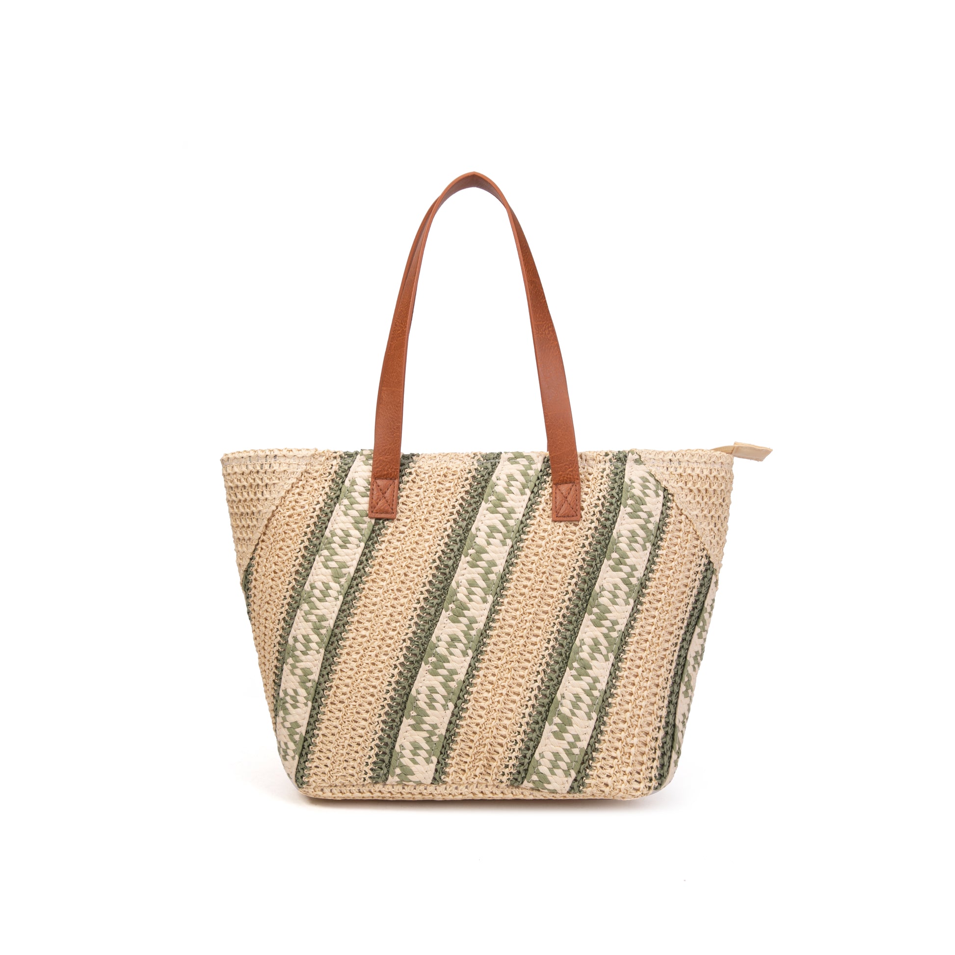 Bolso shopper rafia a rayas | MAC&NOA® Striped Coast Bag