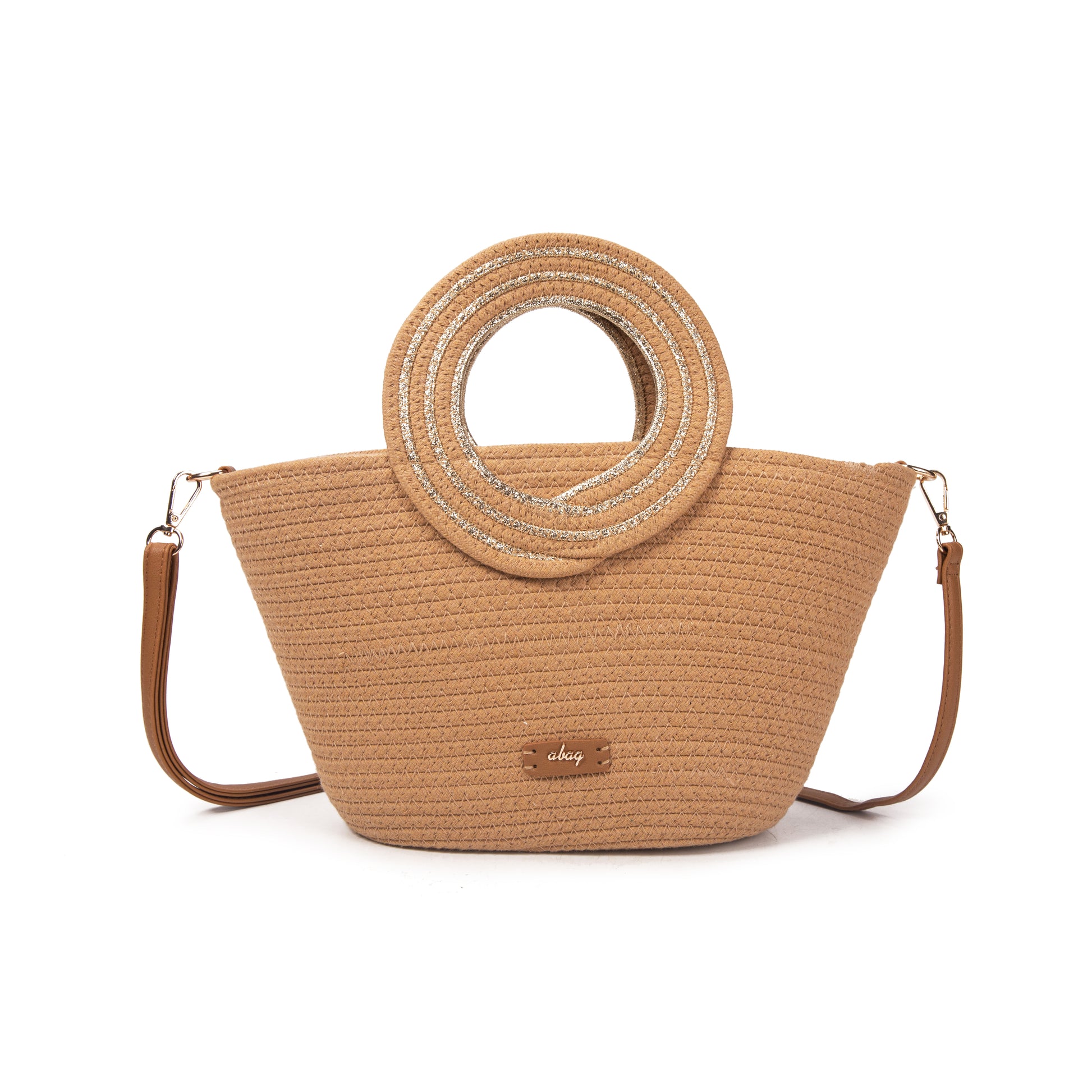 Bolso Círculo Luz | Shopper de cuerda con asas redondas