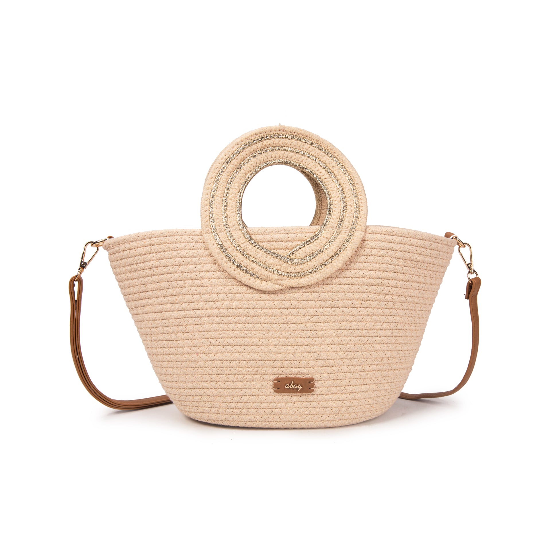 Bolso Círculo Luz | Shopper de cuerda con asas redondas