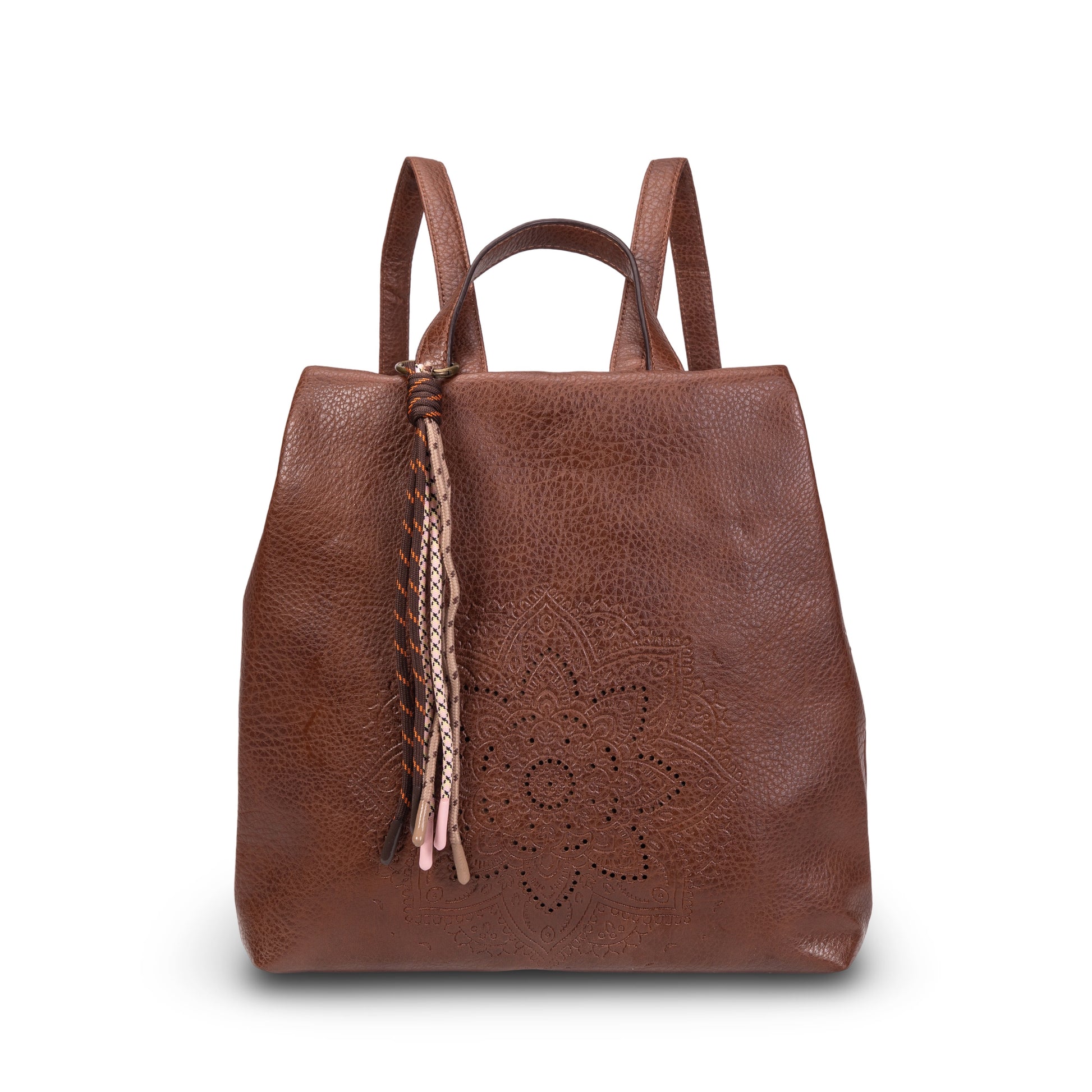 Mochila antirrobo de ecopiel con mandala y borla | Mac&Noa® Lotus Tassel Backpack