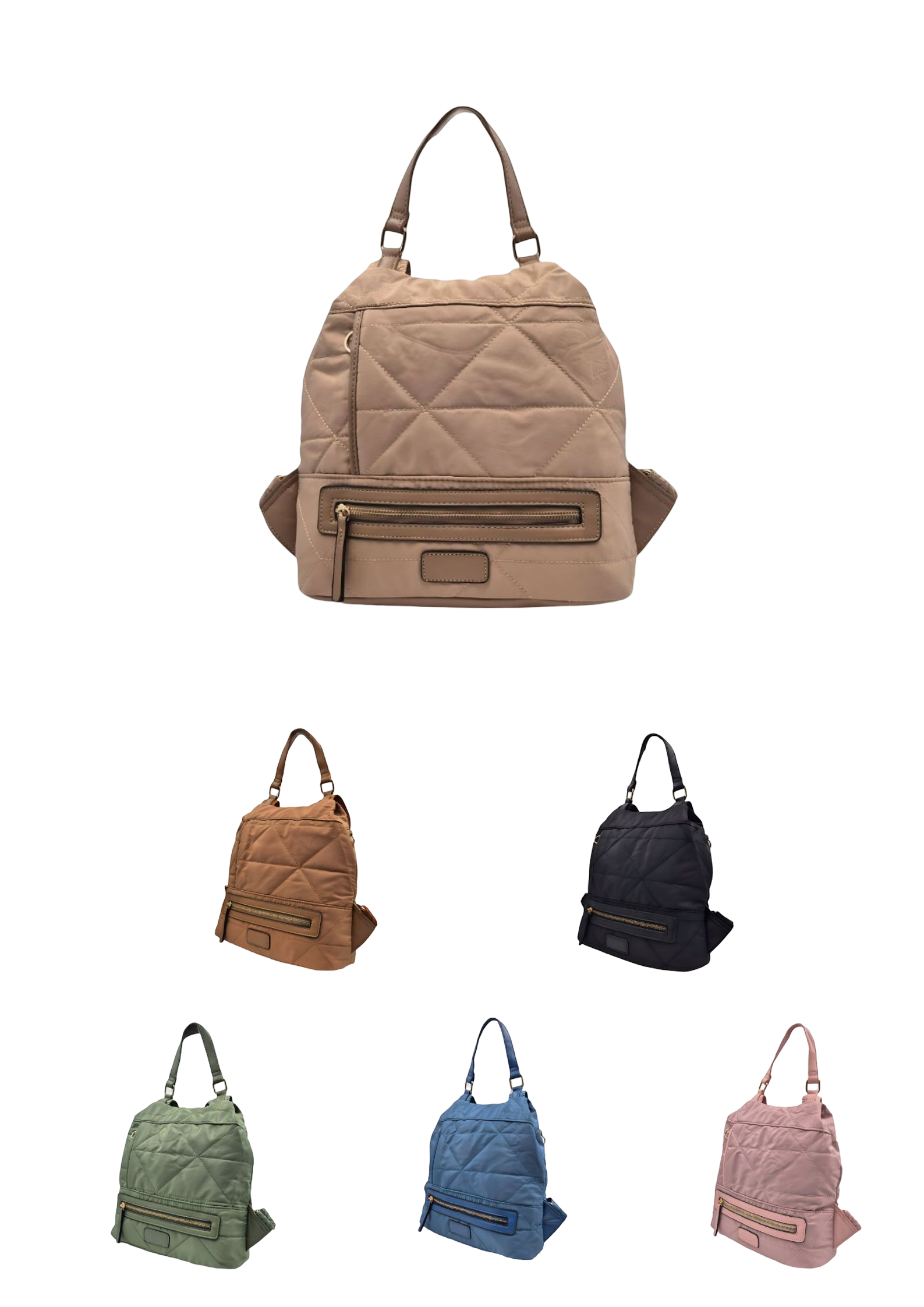 Mochila 3-en-1 Urban Quilt | Nylon acolchado ultraligero