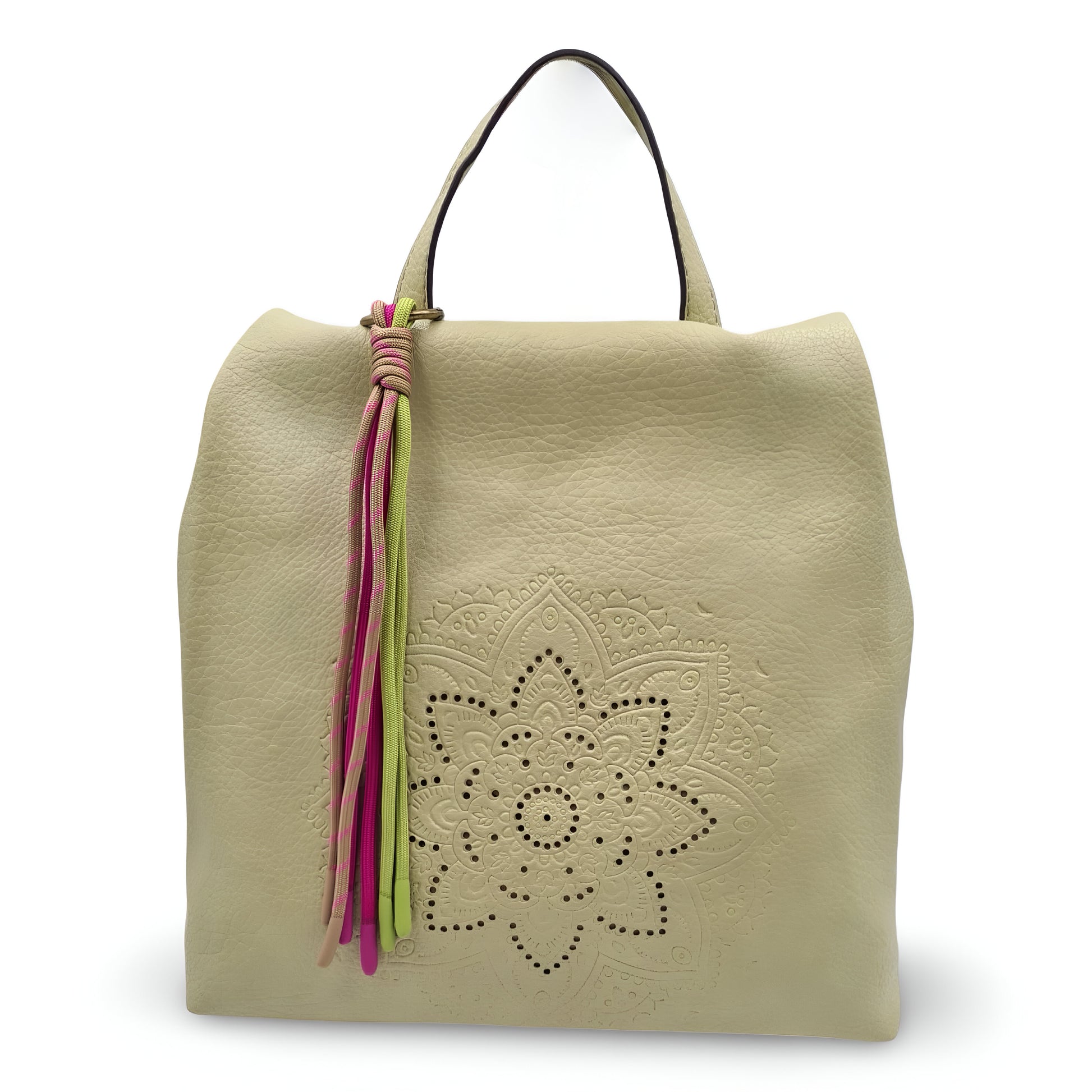 Mochila antirrobo de ecopiel con mandala y borla | Mac&Noa® Lotus Tassel Backpack