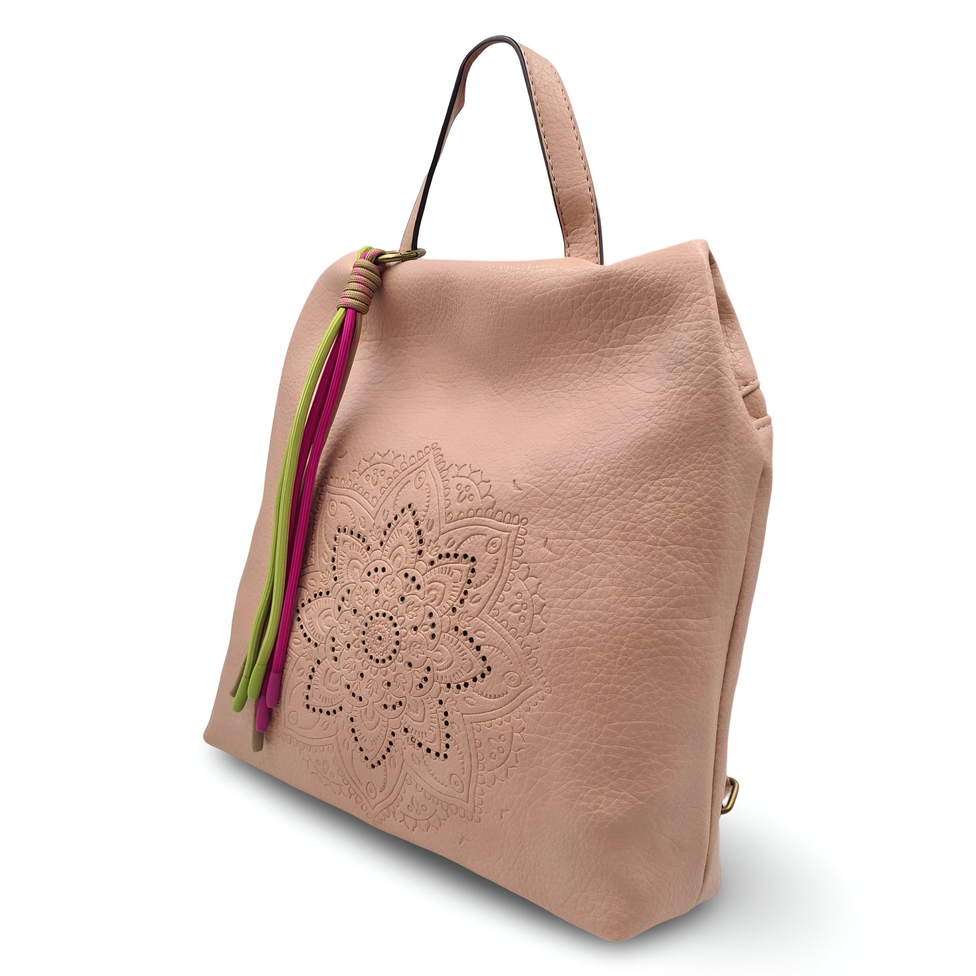 Mochila antirrobo de ecopiel con mandala y borla | Mac&Noa® Lotus Tassel Backpack