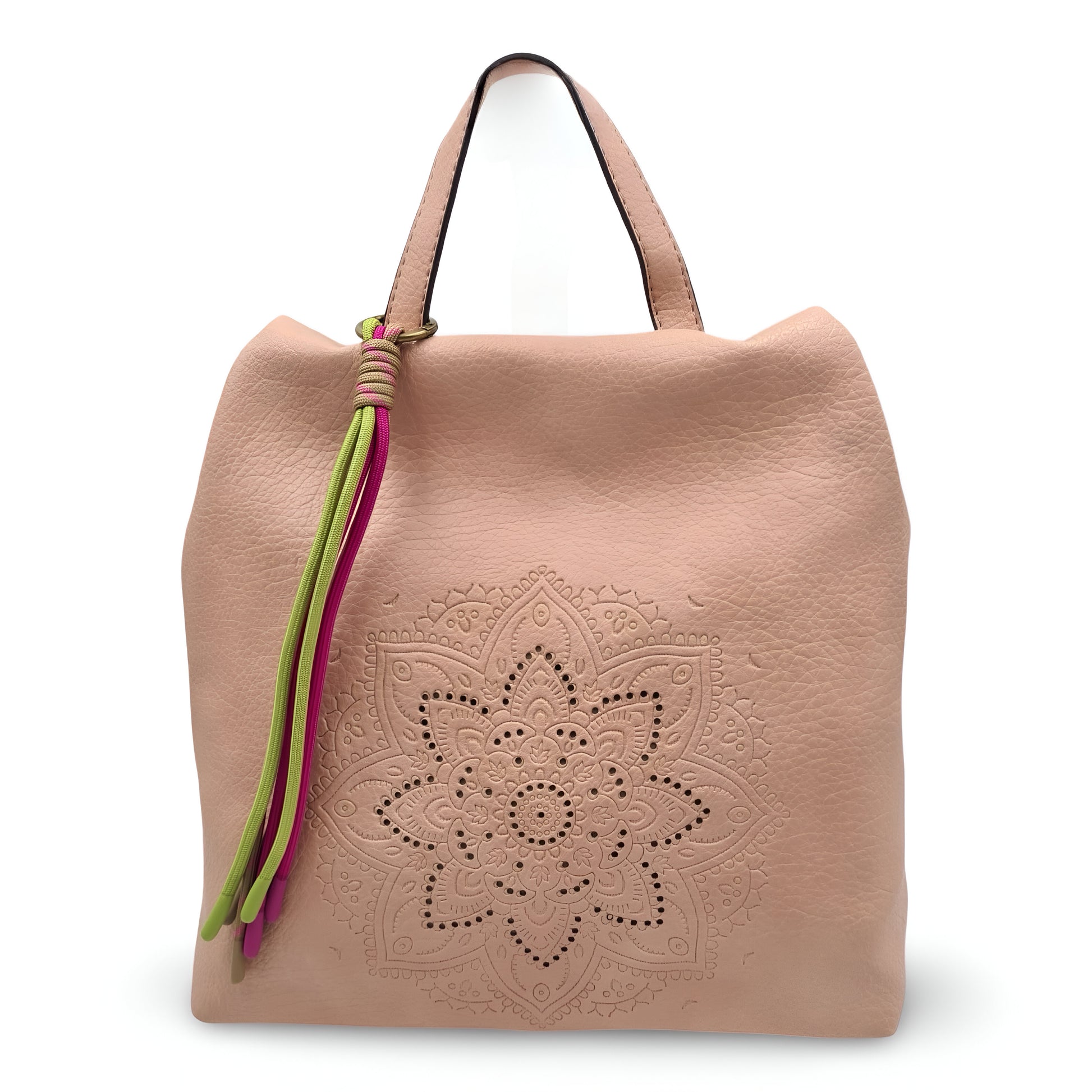 Mochila antirrobo de ecopiel con mandala y borla | Mac&Noa® Lotus Tassel Backpack