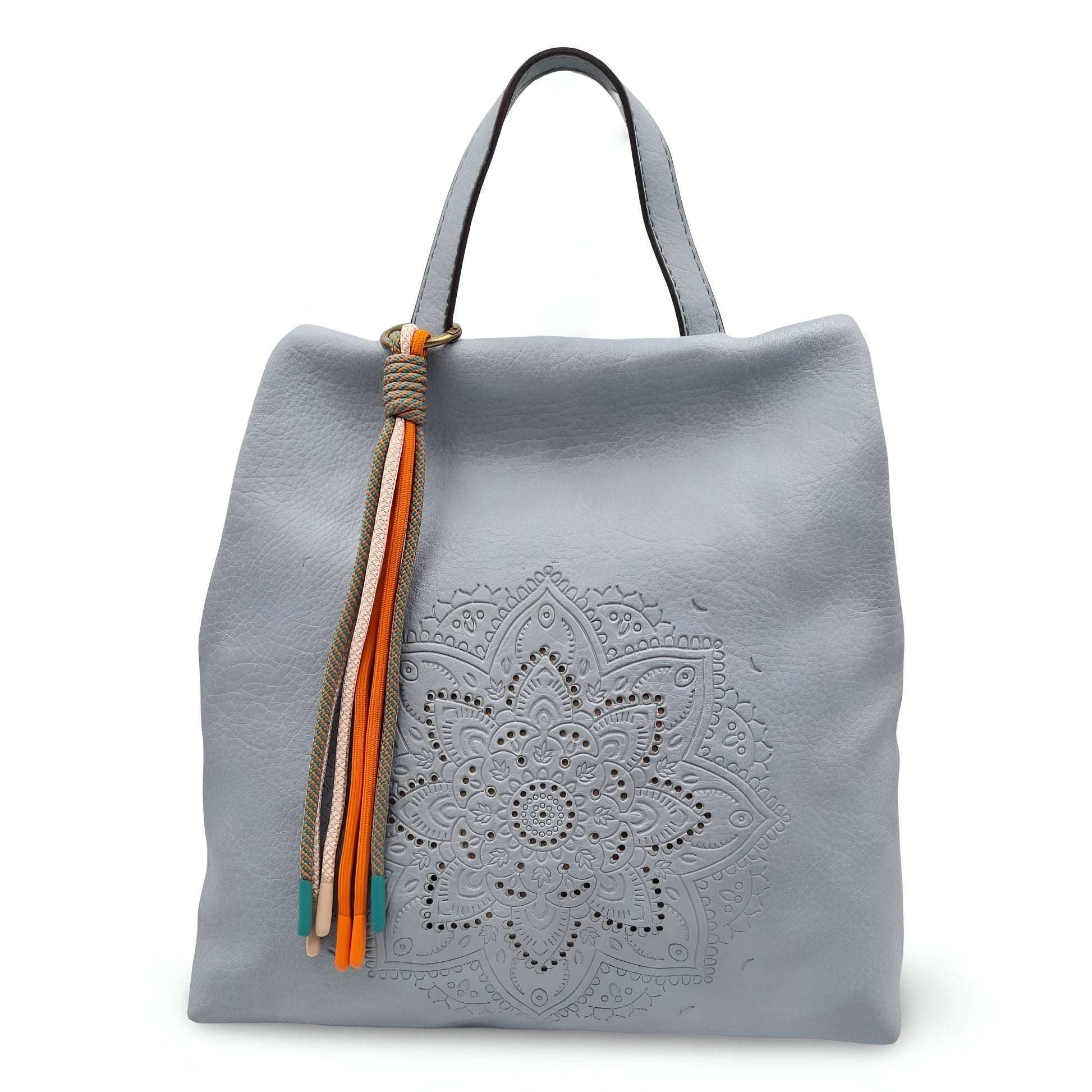 Mochila antirrobo de ecopiel con mandala y borla | Mac&Noa® Lotus Tassel Backpack