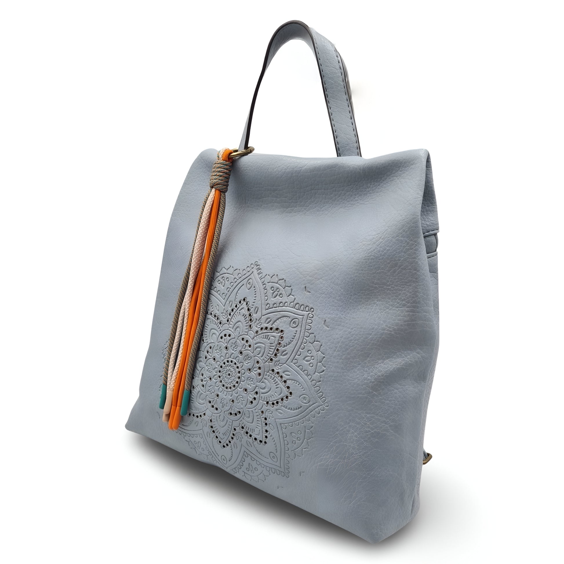 Mochila antirrobo de ecopiel con mandala y borla | Mac&Noa® Lotus Tassel Backpack