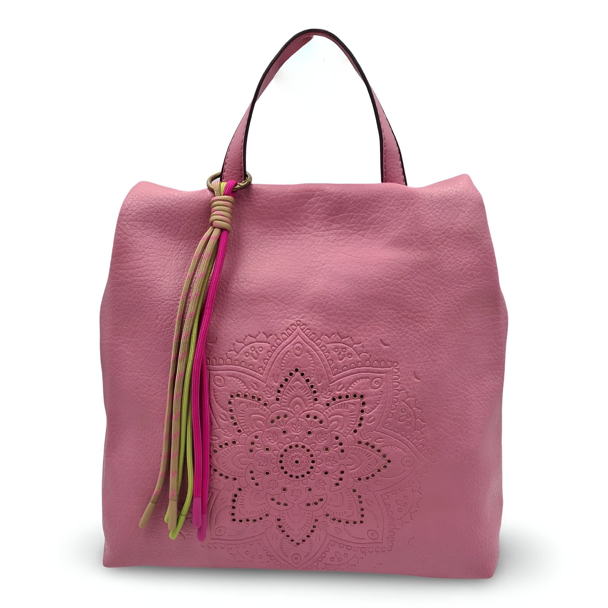 Mochila antirrobo de ecopiel con mandala y borla | Mac&Noa® Lotus Tassel Backpack