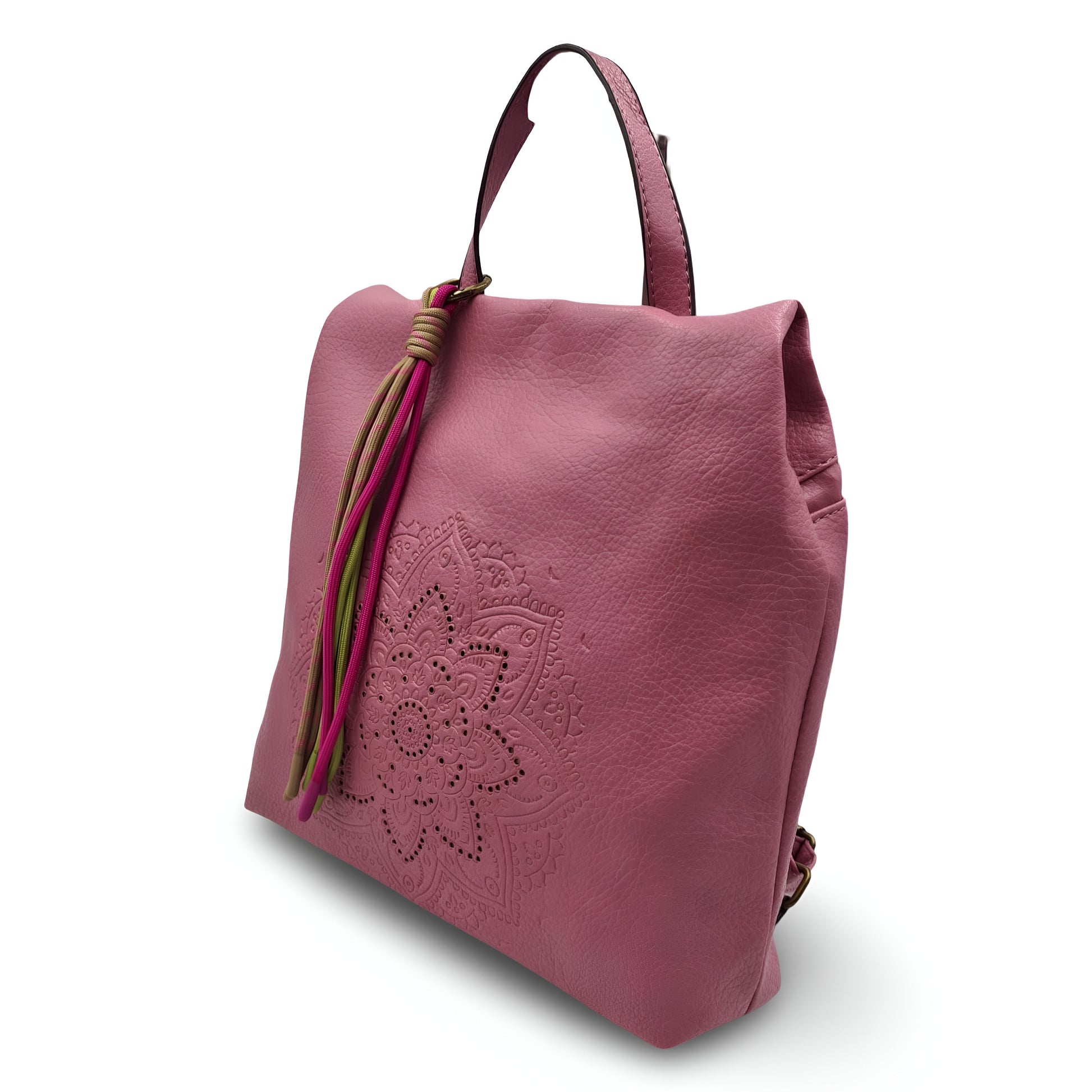 Mochila antirrobo de ecopiel con mandala y borla | Mac&Noa® Lotus Tassel Backpack