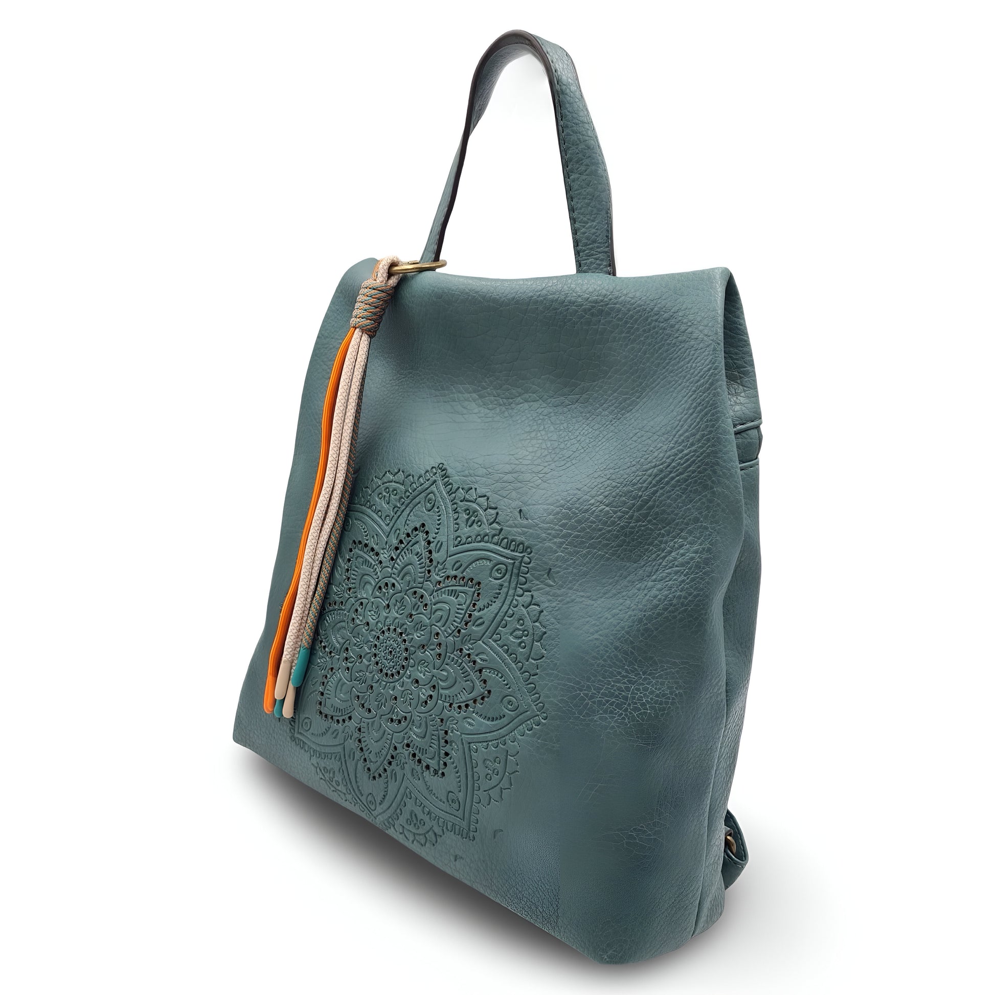 Mochila antirrobo de ecopiel con mandala y borla | Mac&Noa® Lotus Tassel Backpack