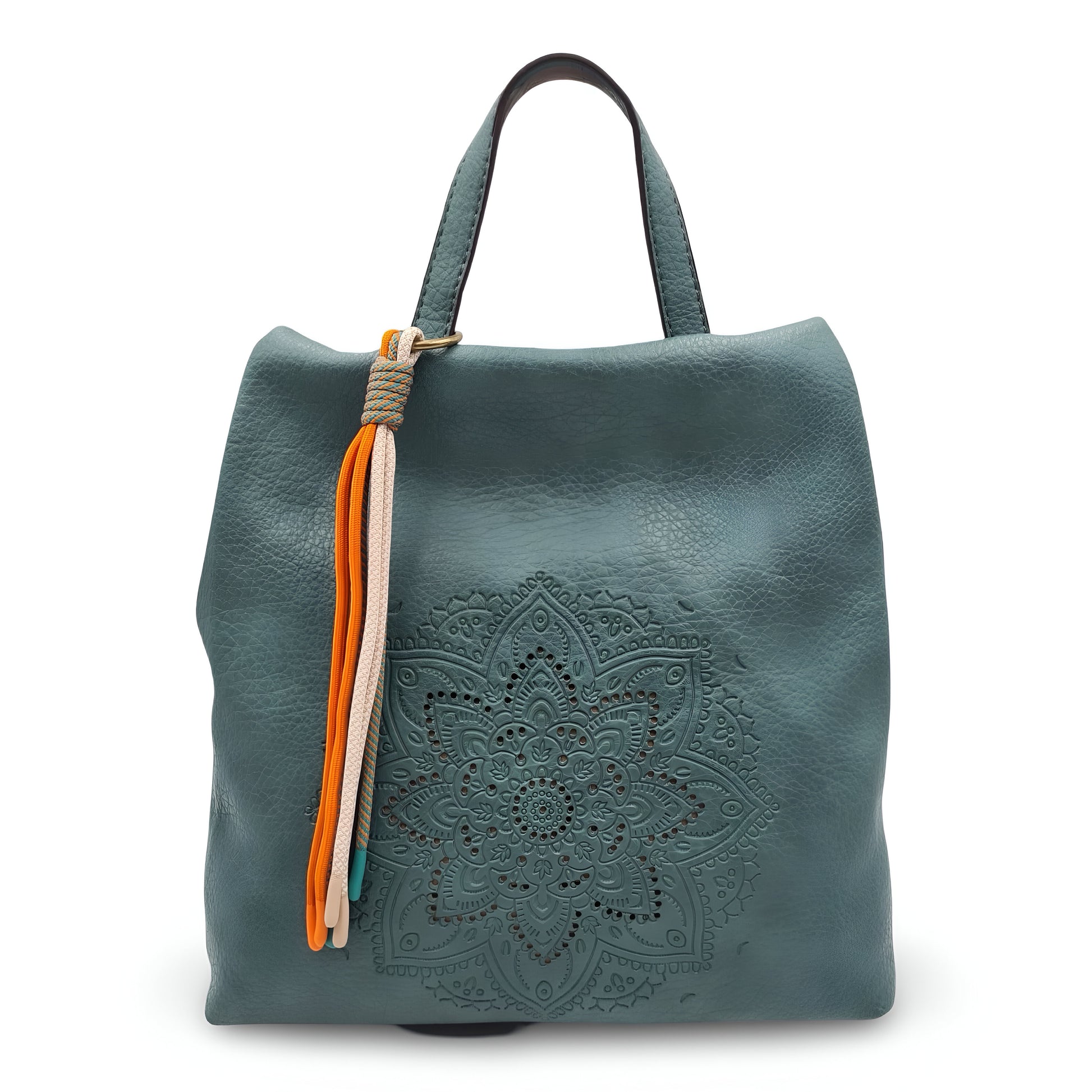 Mochila antirrobo de ecopiel con mandala y borla | Mac&Noa® Lotus Tassel Backpack
