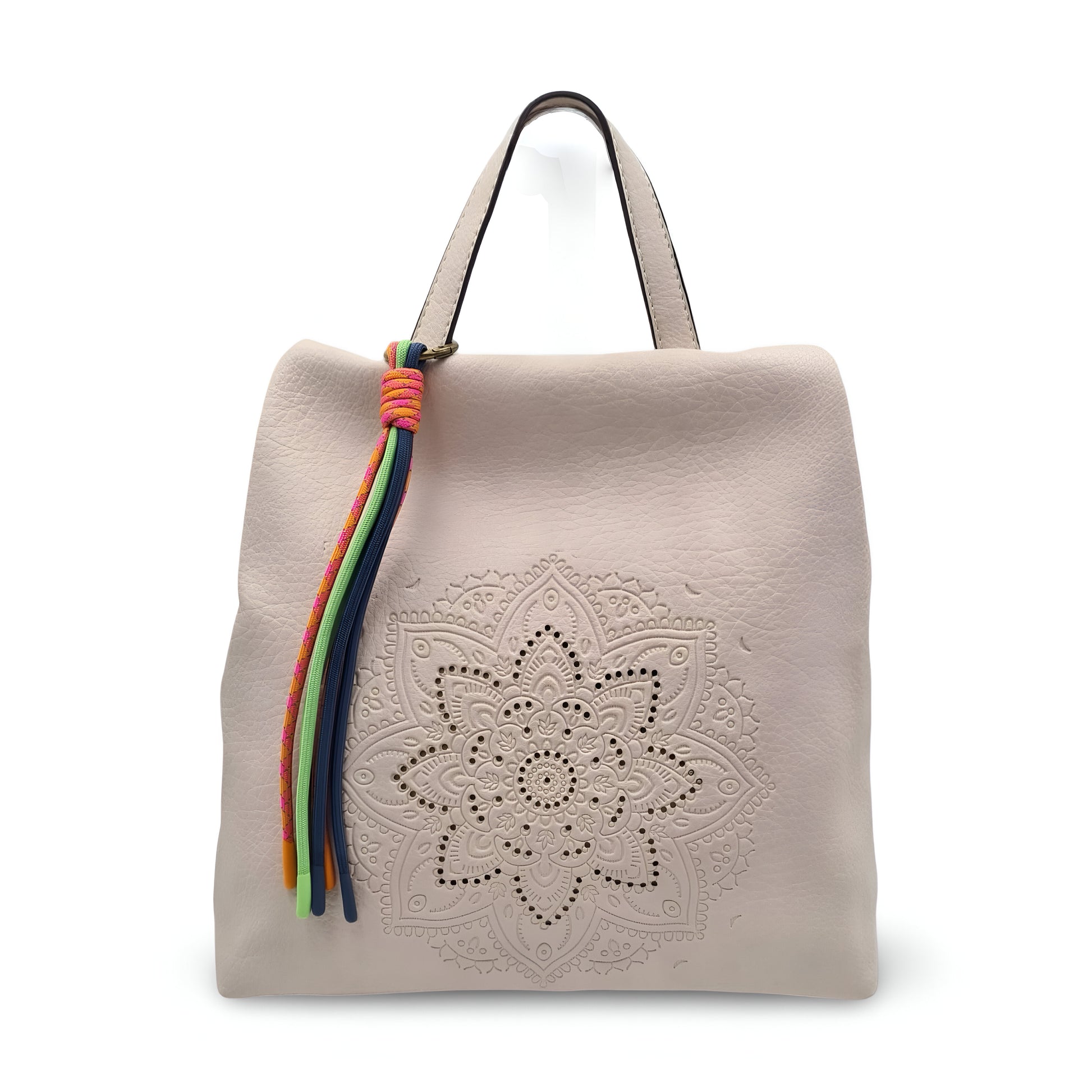 Mochila antirrobo de ecopiel con mandala y borla | Mac&Noa® Lotus Tassel Backpack