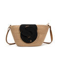 Bolso de algodón con detalle frontal entrelazado y bandolera ajustable | Diseño compacto y elegante para verano 2026 | Edición limitada