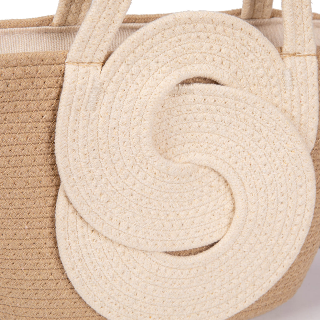 Bolso de algodón trenzado con asa corta y bandolera regulable – Modelo exclusivo y elegante para verano 2025 | Ligero, versátil y cómodo | Edición limitada | CAMAR
