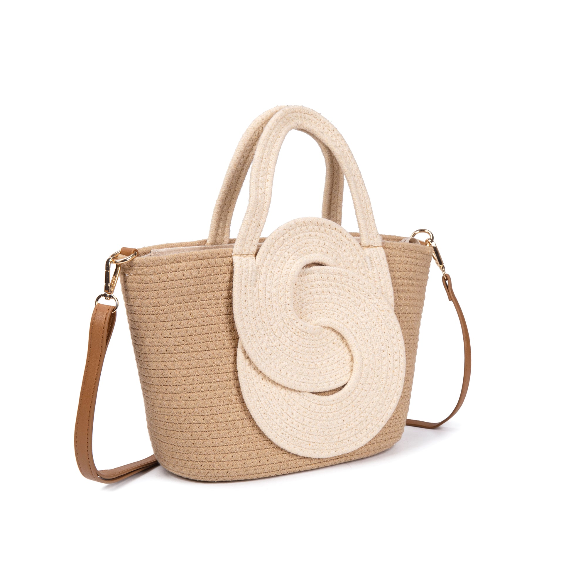 Bolso de algodón trenzado con asa corta y bandolera regulable – Modelo exclusivo y elegante para verano 2025 | Ligero, versátil y cómodo | Edición limitada | CAMAR