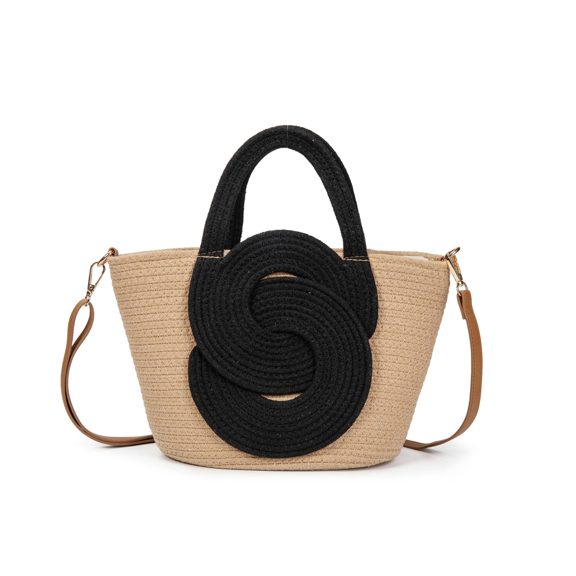 Bolso de algodón trenzado con asa corta y bandolera regulable – Modelo exclusivo y elegante para verano 2025 | Ligero, versátil y cómodo | Edición limitada | CAMAR
