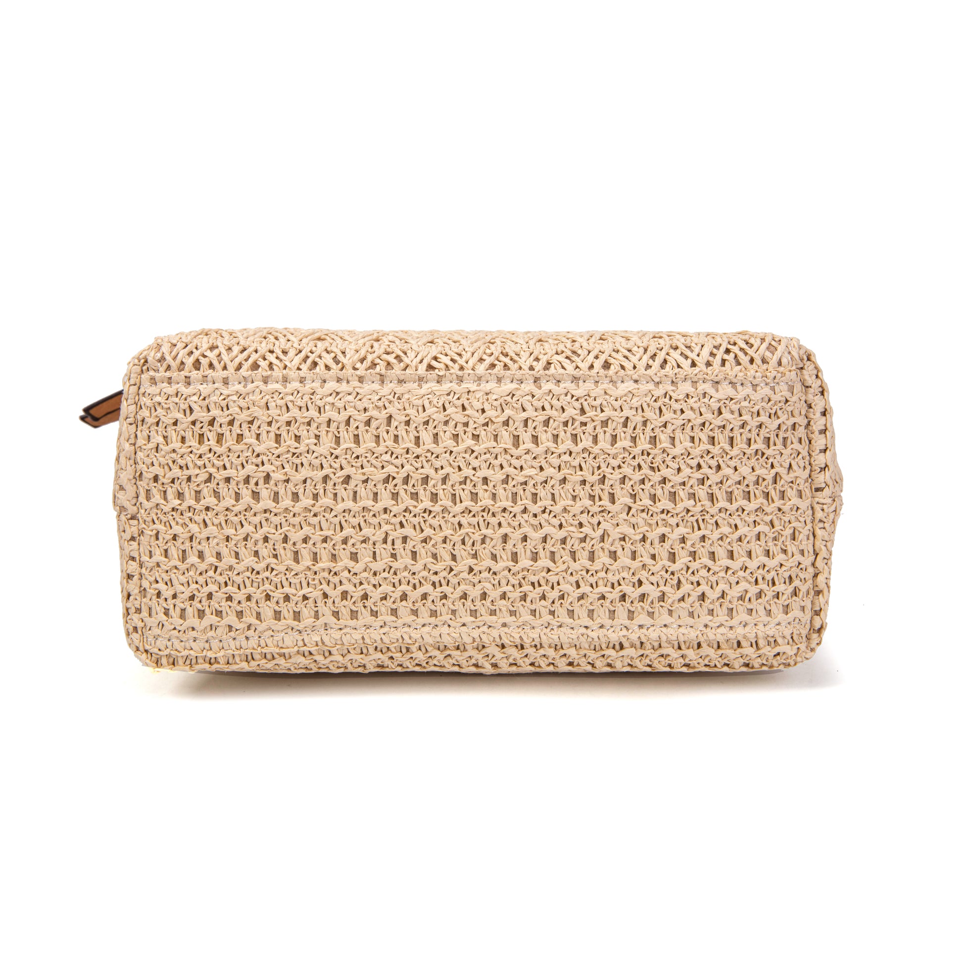 Bolso bandolera rafia & eco-cuero | MAC&NOA® Loom Pocket Bag
