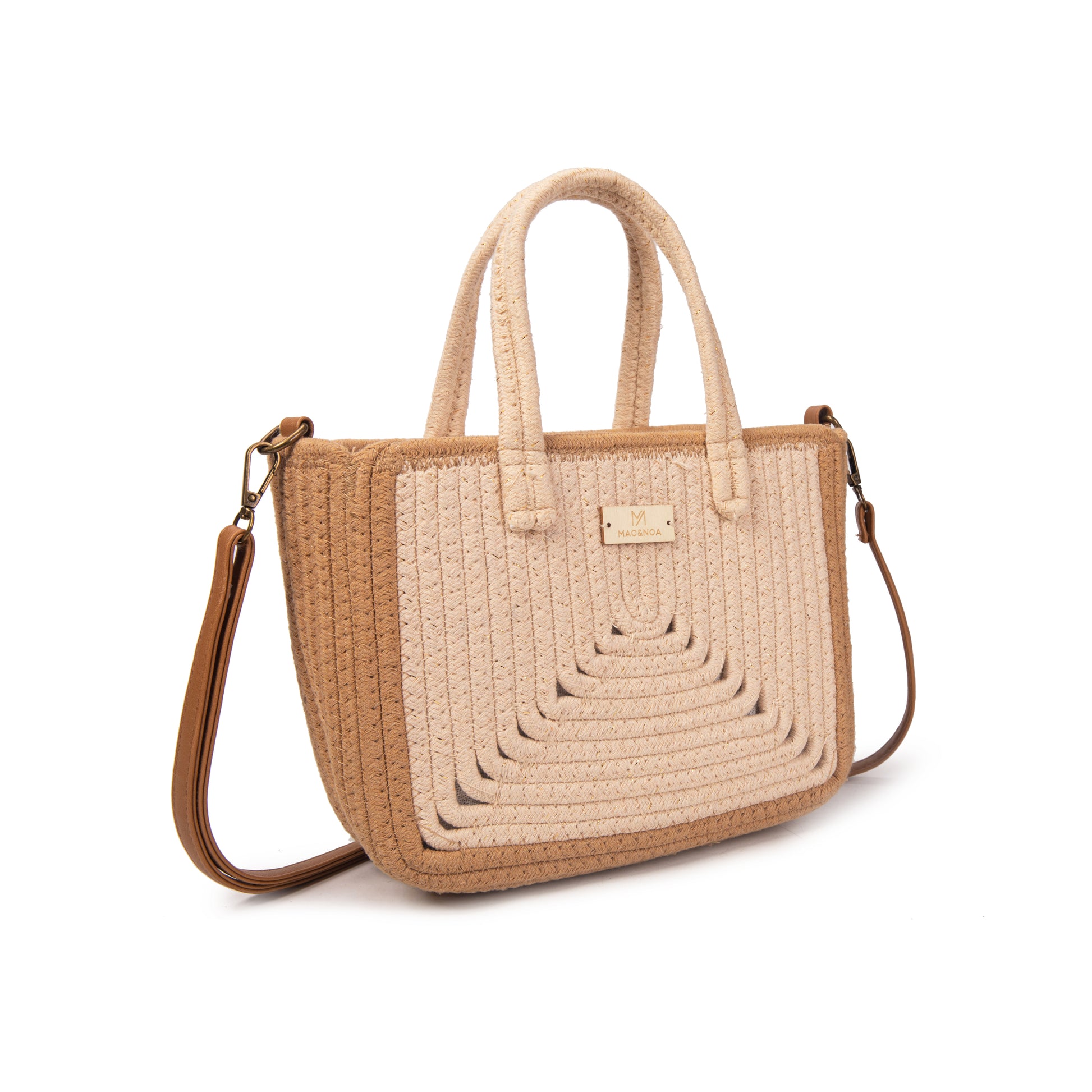 Bolso mini tote cuerda geométrico | MAC&NOA® Pyramid Bag