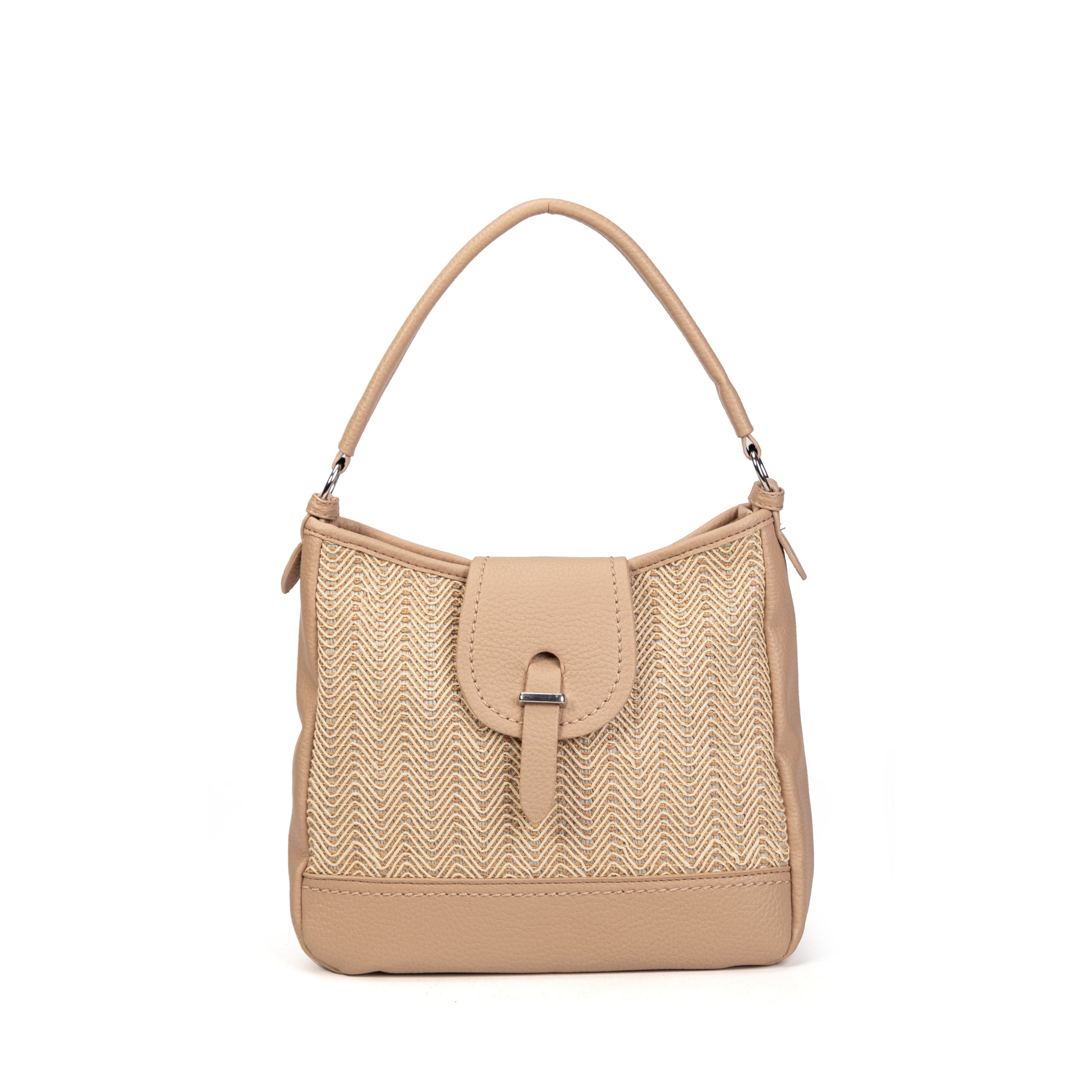 Bolso hobo rafia & polipiel | MAC&NOA® Riviera Hobo Bag