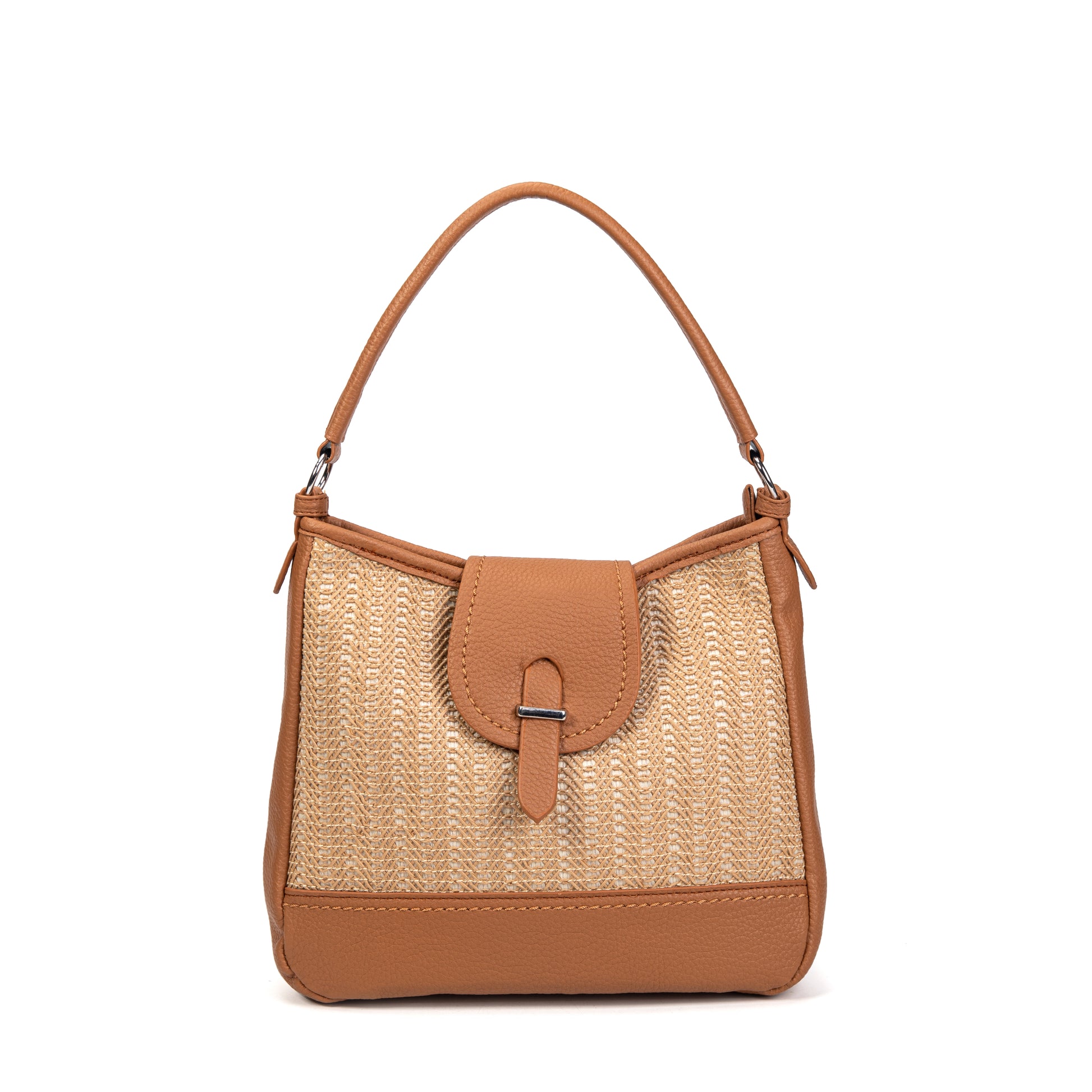 Bolso hobo rafia & polipiel | MAC&NOA® Riviera Hobo Bag