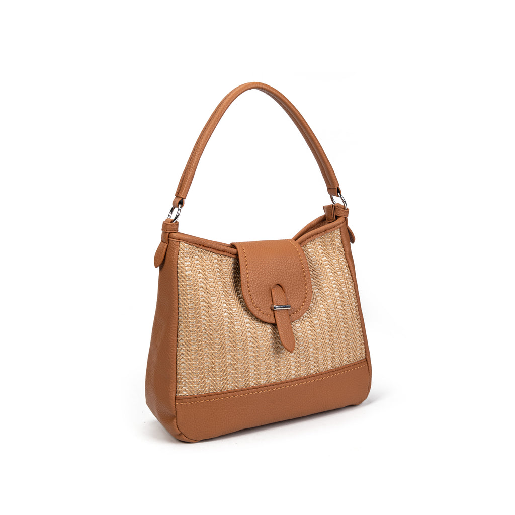 Bolso hobo rafia & polipiel | MAC&NOA® Riviera Hobo Bag
