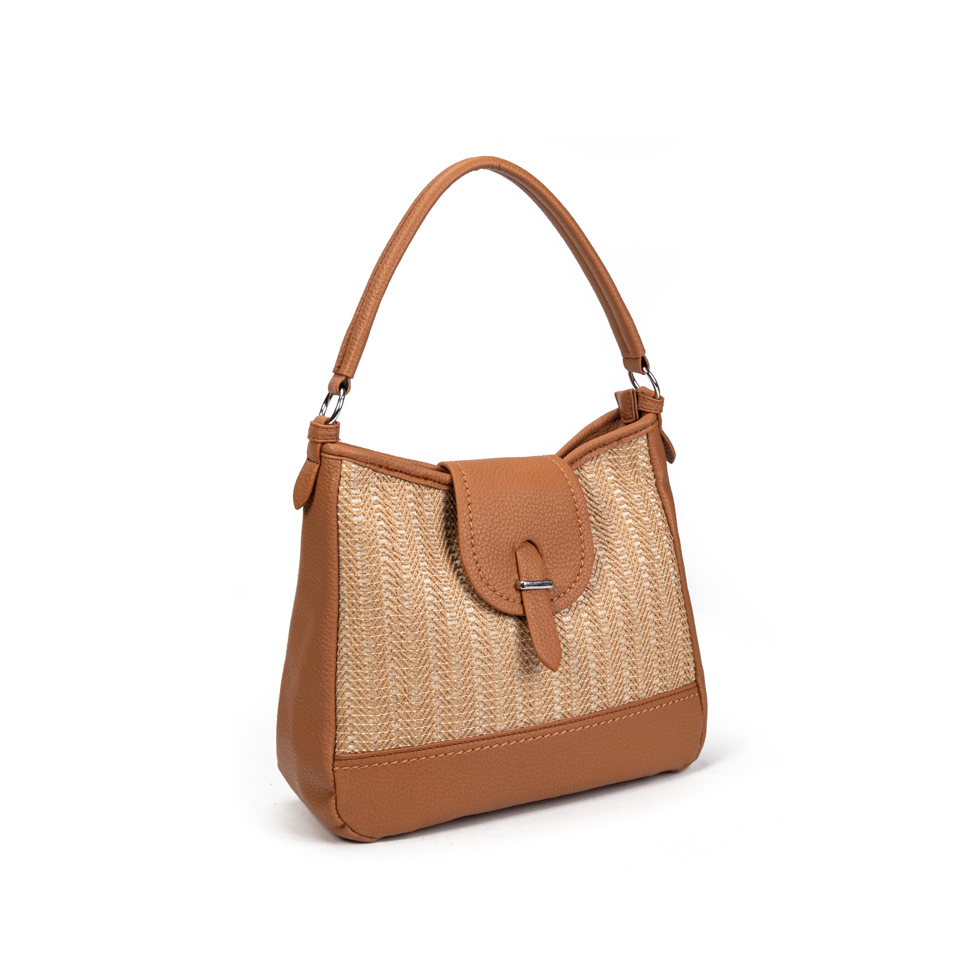 Bolso hobo rafia & polipiel | MAC&NOA® Riviera Hobo Bag