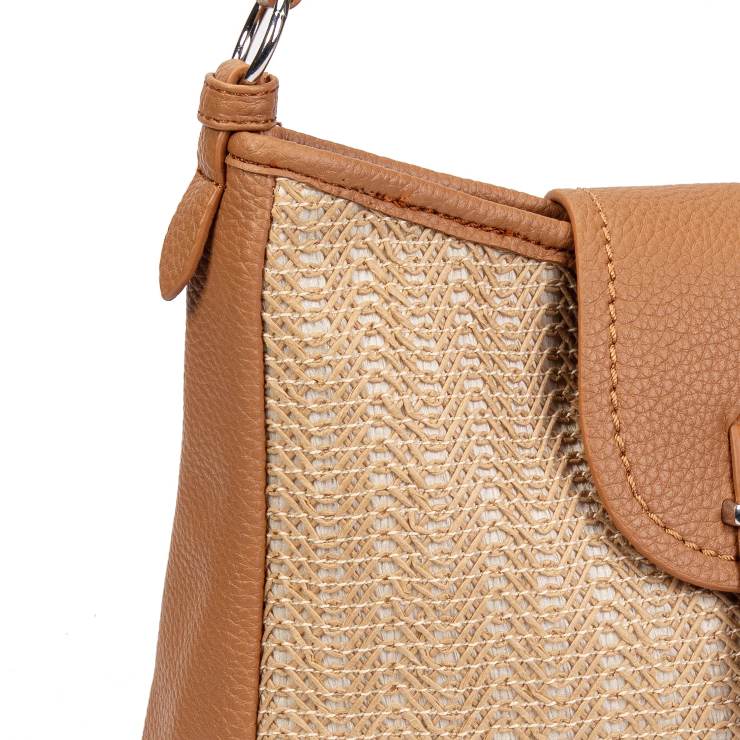 Bolso hobo rafia & polipiel | MAC&NOA® Riviera Hobo Bag