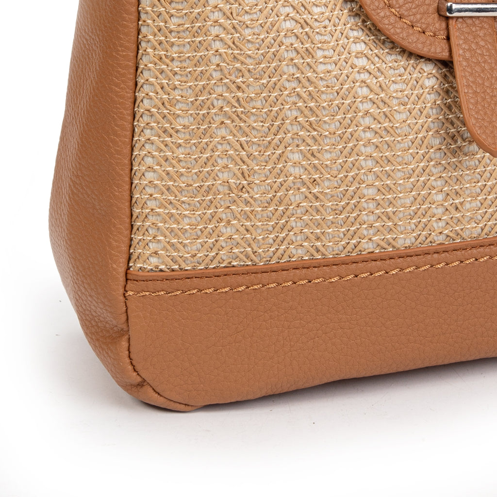 Bolso hobo rafia & polipiel | MAC&NOA® Riviera Hobo Bag