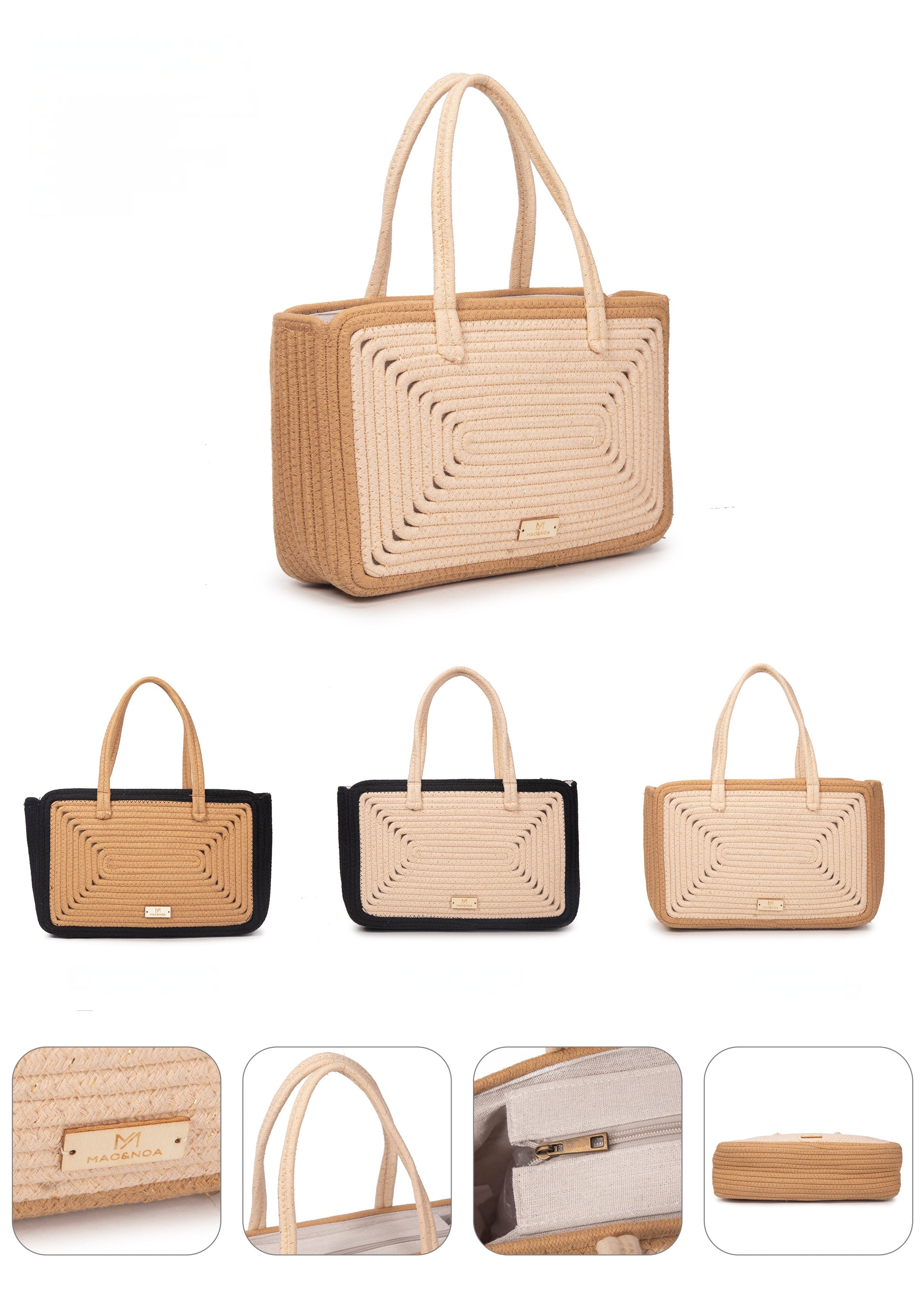 Bolso tote trenzado Labyrinth | MAC&NOA® Labyrinth Tote Bag