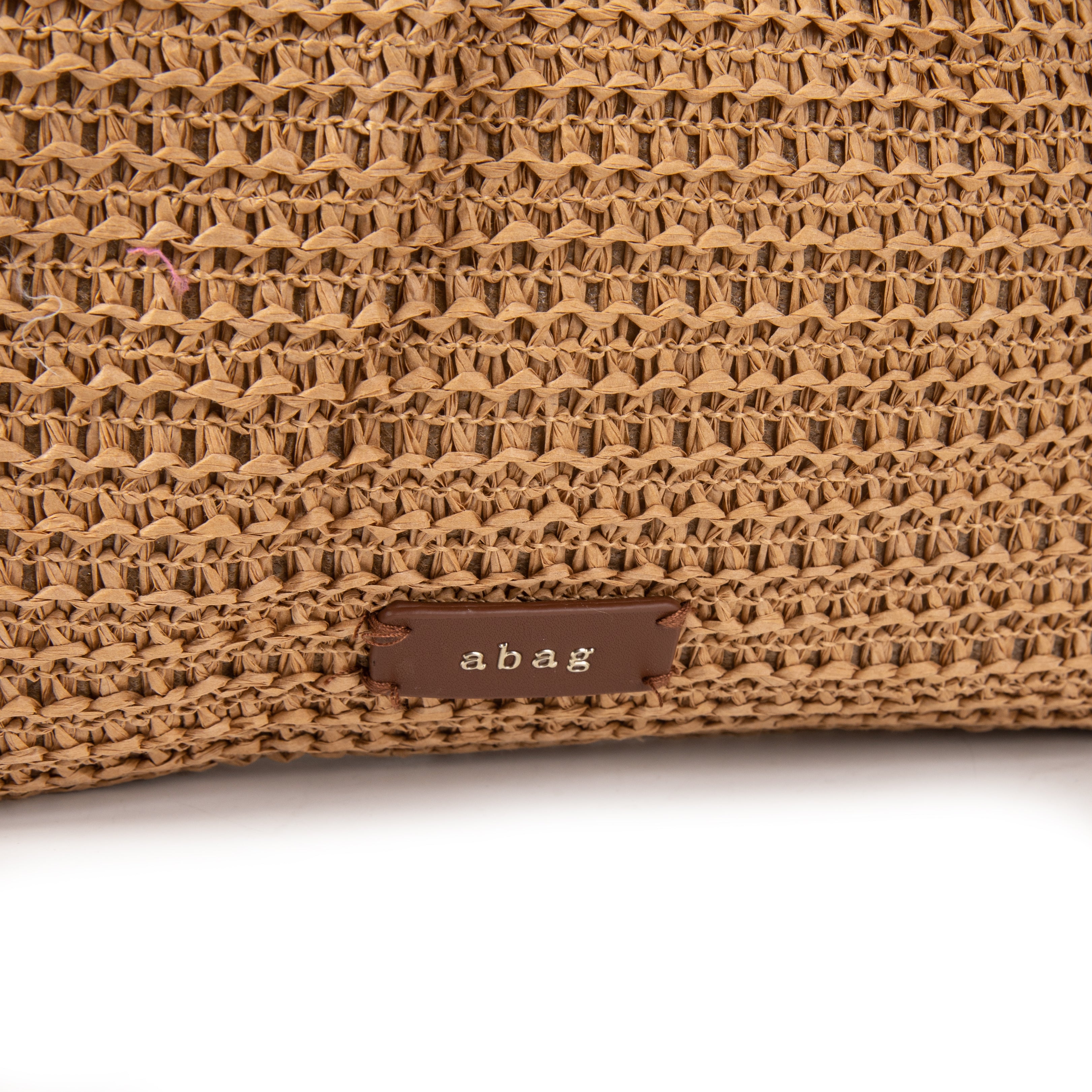 Bolso de Rafia Media Luna con Bandolera Ajustable para Mujer