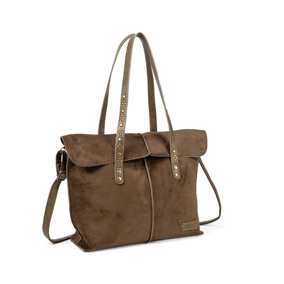 Bolso Shopper Mujer de Ante con Tachuelas Diseño Elegante para Otoño/Invierno 2027 Bolso de Hombro y Bandolera Estilo Moderno