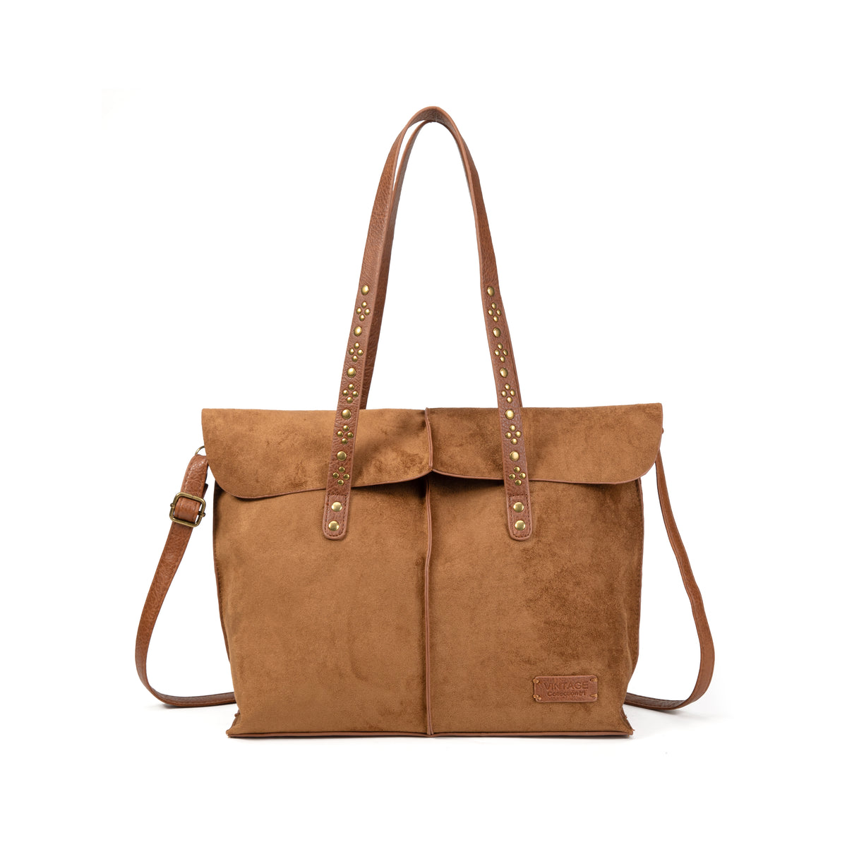 Bolso Shopper Mujer de Ante con Tachuelas Diseño Elegante para Otoño/Invierno 2027 Bolso de Hombro y Bandolera Estilo Moderno