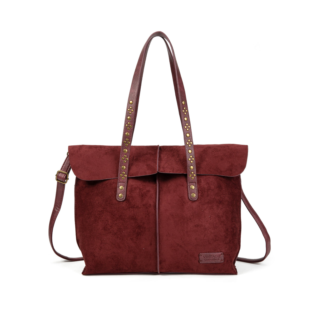 Bolso Shopper Mujer de Ante con Tachuelas Diseño Elegante para Otoño/Invierno 2027 Bolso de Hombro y Bandolera Estilo Moderno