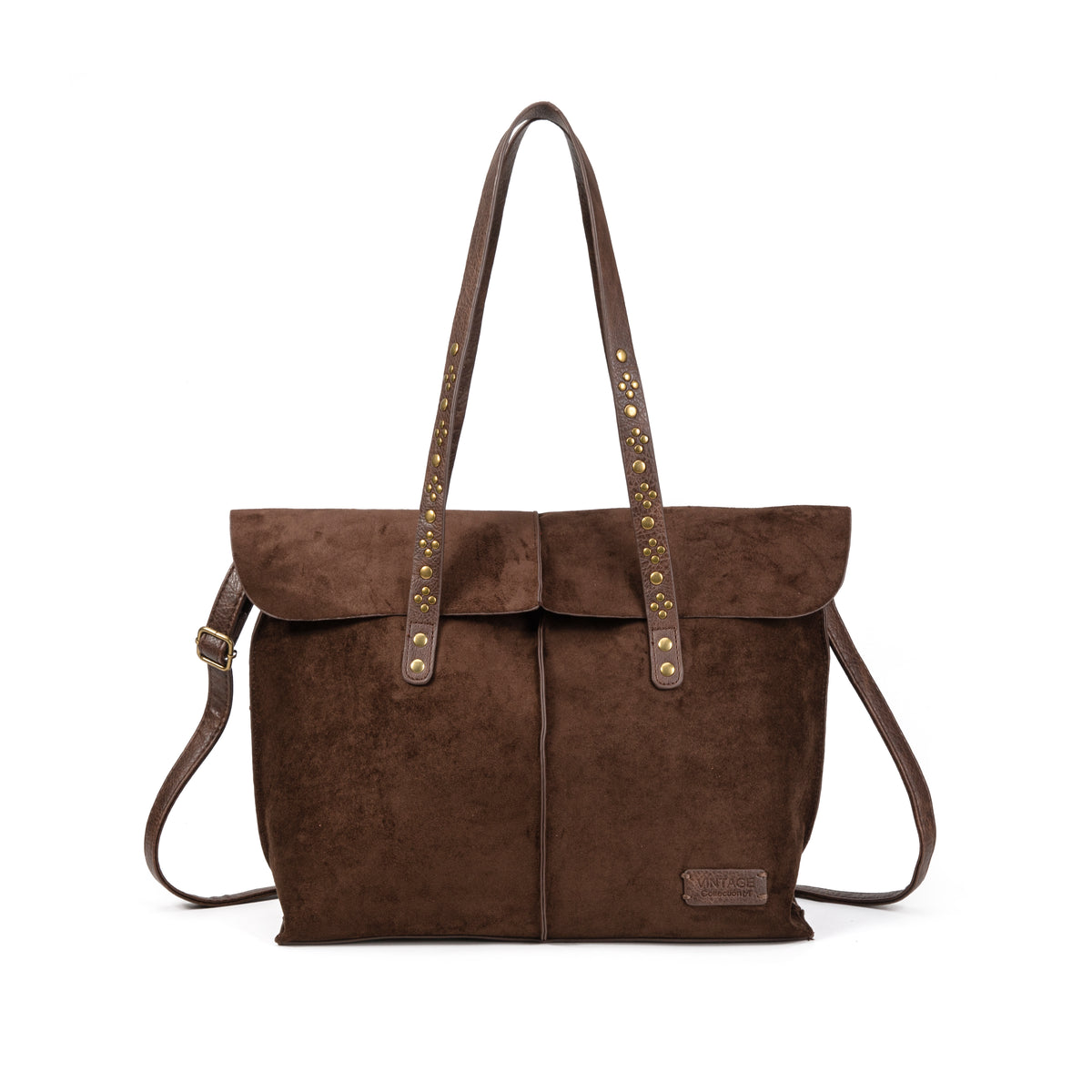 Bolso Shopper Mujer de Ante con Tachuelas Diseño Elegante para Otoño/Invierno 2027 Bolso de Hombro y Bandolera Estilo Moderno