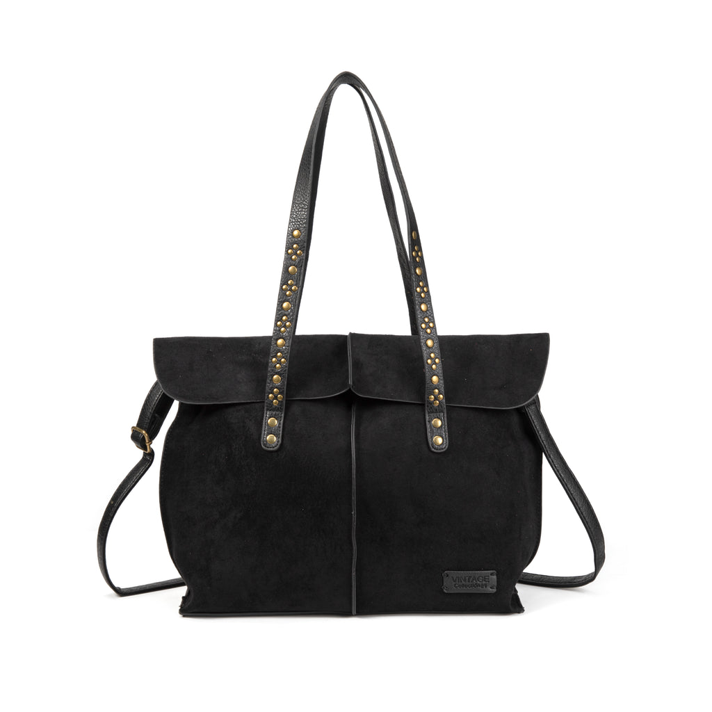 Bolso Shopper Mujer de Ante con Tachuelas Diseño Elegante para Otoño/Invierno 2027 Bolso de Hombro y Bandolera Estilo Moderno