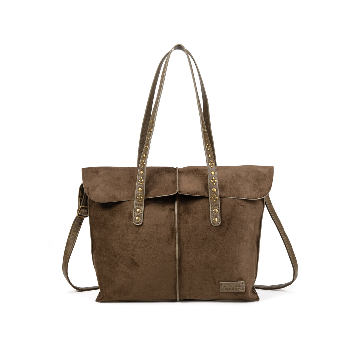 Bolso Shopper Mujer de Ante con Tachuelas Diseño Elegante para Otoño/Invierno 2027 Bolso de Hombro y Bandolera Estilo Moderno
