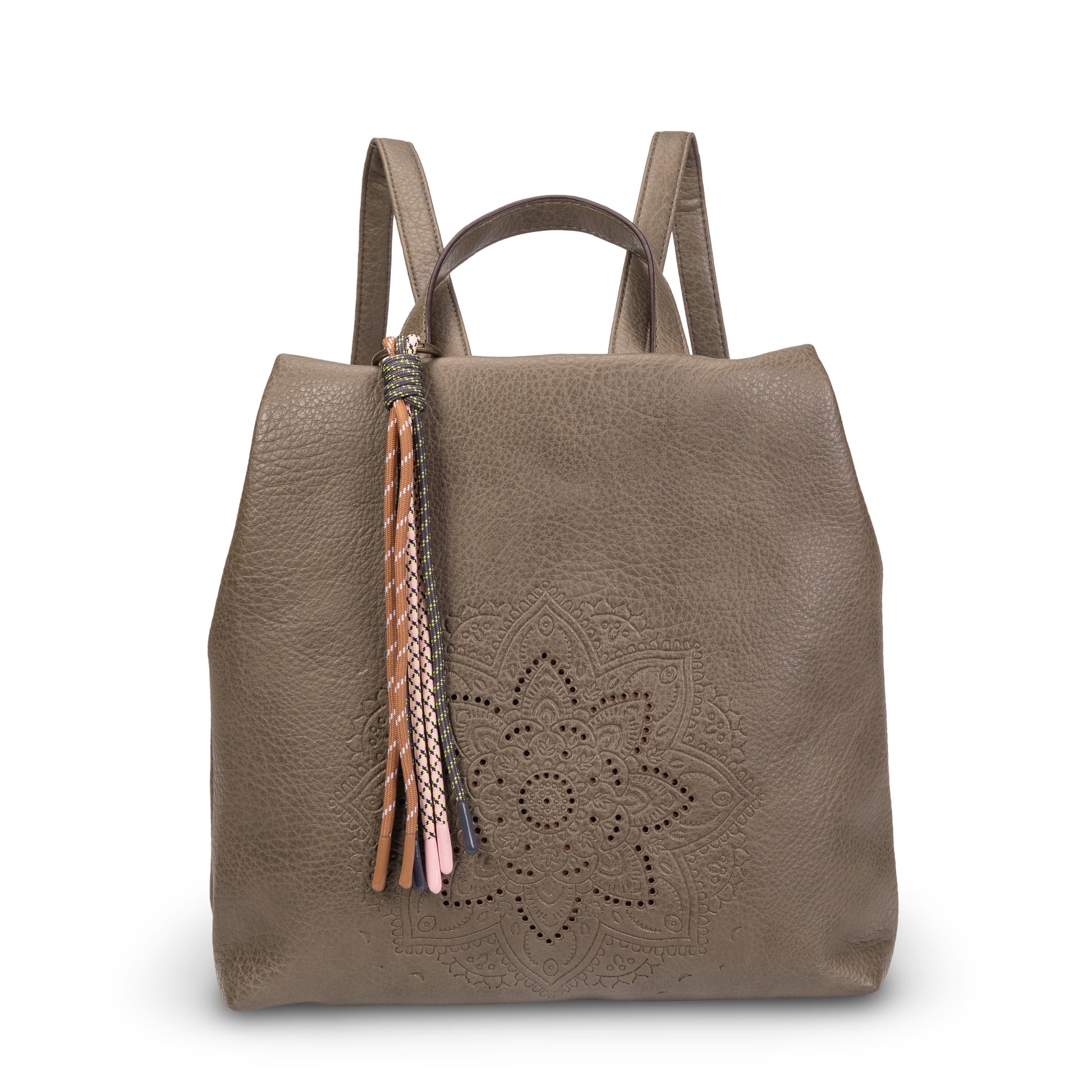 Mochila antirrobo de ecopiel con mandala y borla | Mac&Noa® Lotus Tassel Backpack