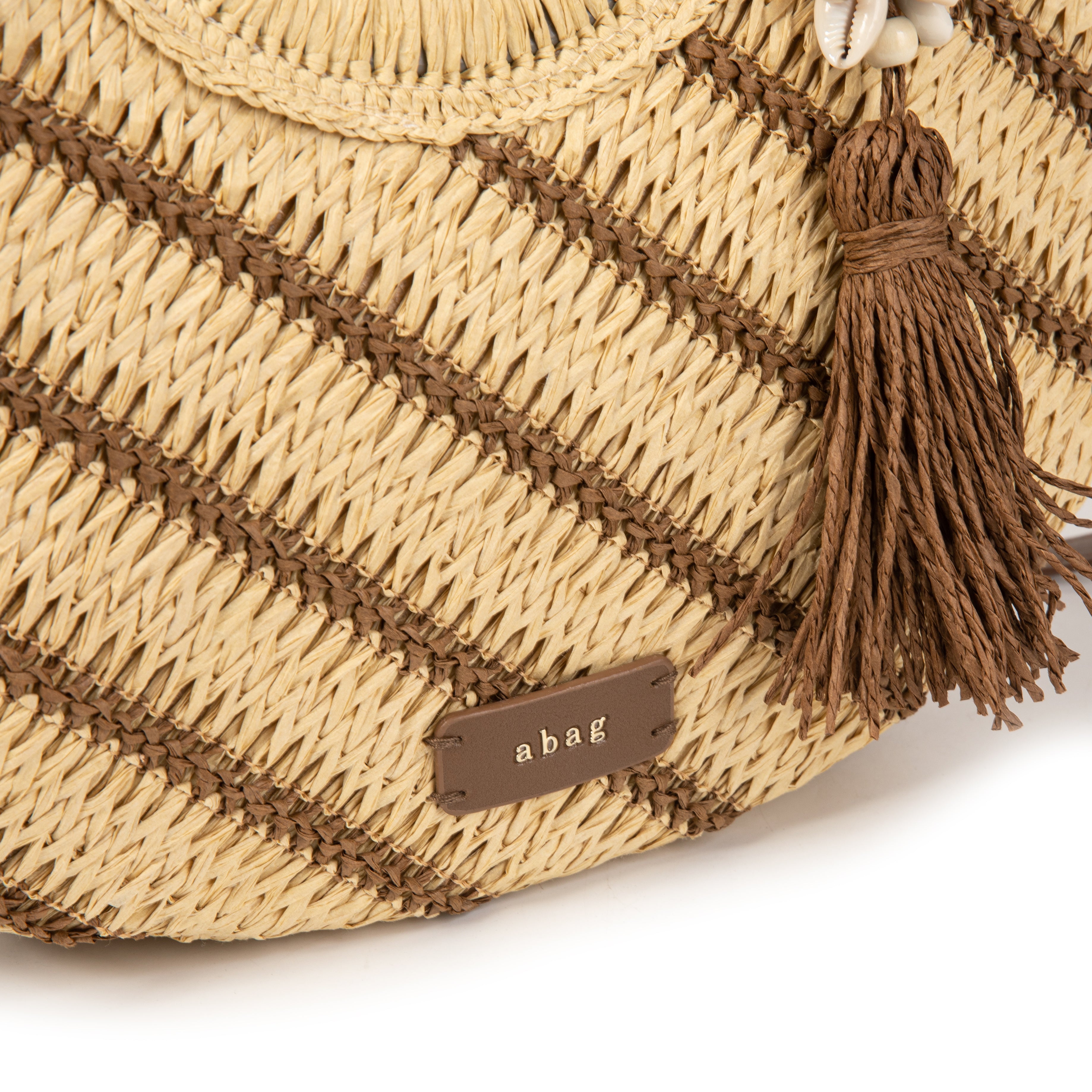 Bolso de mano a rayas