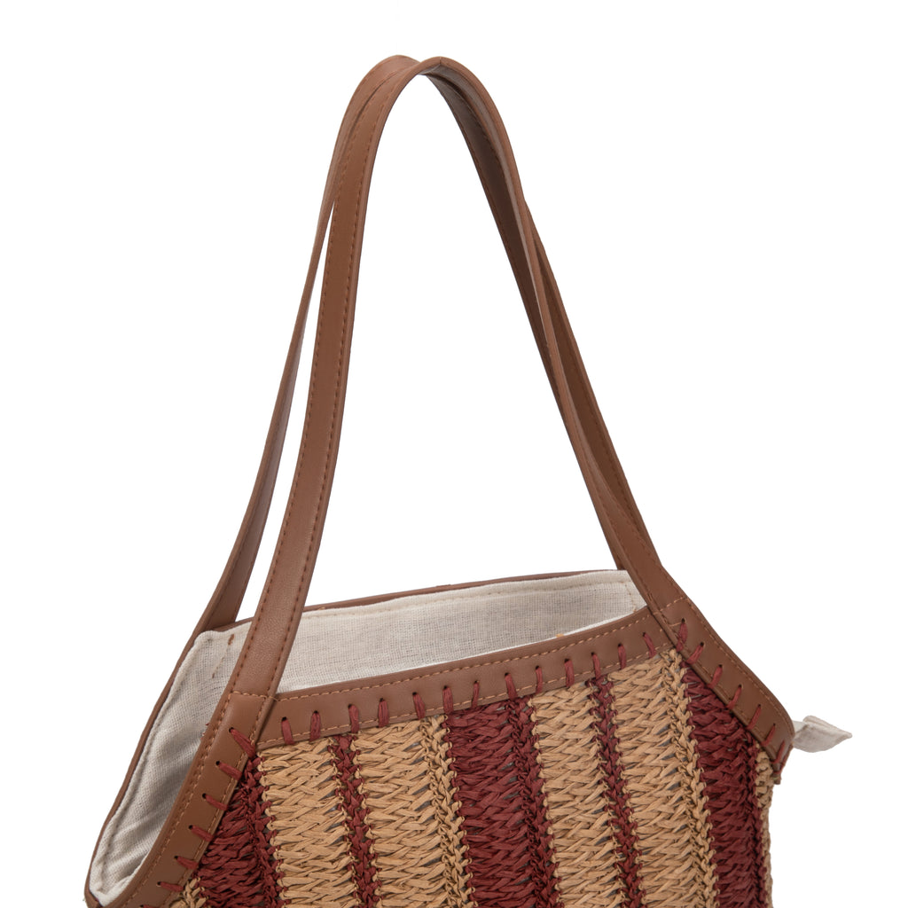 Bolso a rayas para el hombro