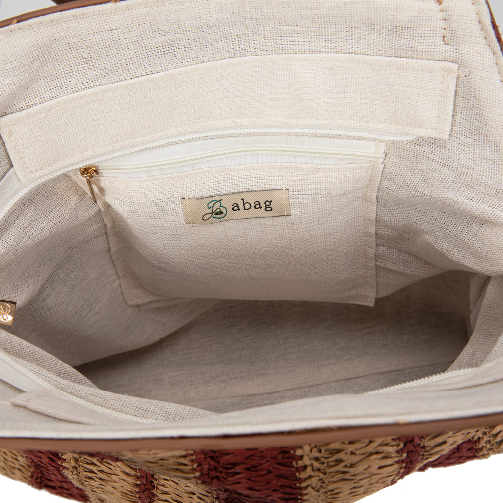 Bolso a rayas para el hombro